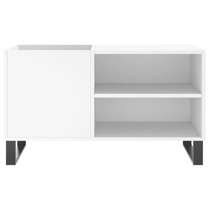 Record Cabinet White 85x38x48 cm Engineered Wood