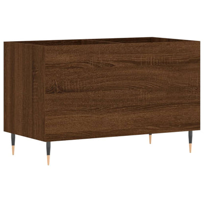 Record Cabinet Brown Oak 74.5x38x48 cm Engineered Wood