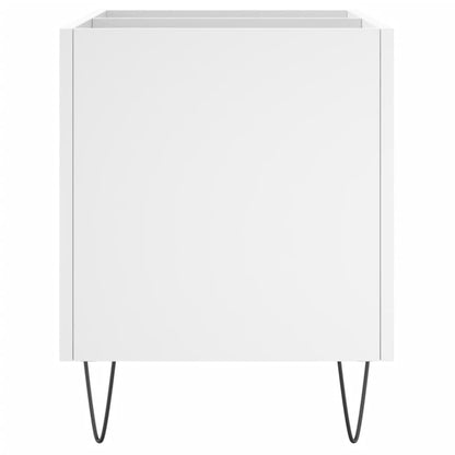 Record Cabinet White 74.5x38x48 cm Engineered Wood