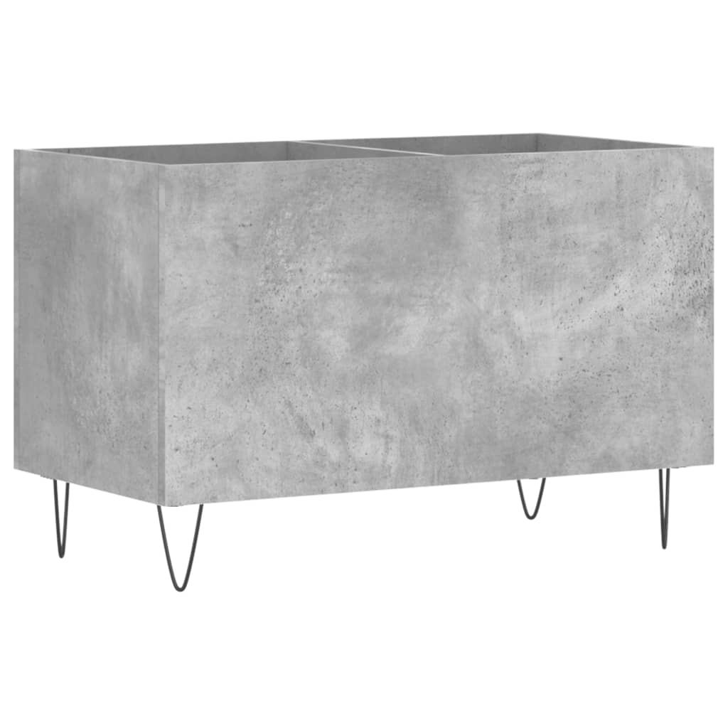 Record Cabinet Concrete Grey 74.5x38x48 cm Engineered Wood