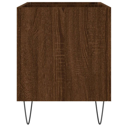 Record Cabinet Brown Oak 74.5x38x48 cm Engineered Wood