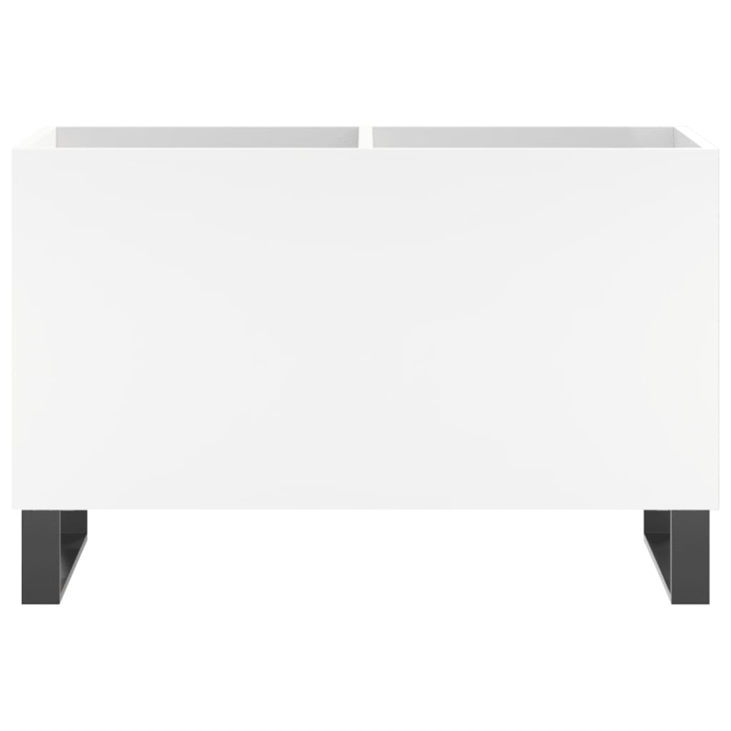 Record Cabinet White 74.5x38x48 cm Engineered Wood