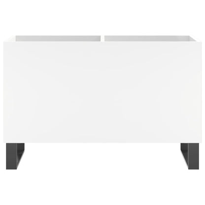 Record Cabinet White 74.5x38x48 cm Engineered Wood