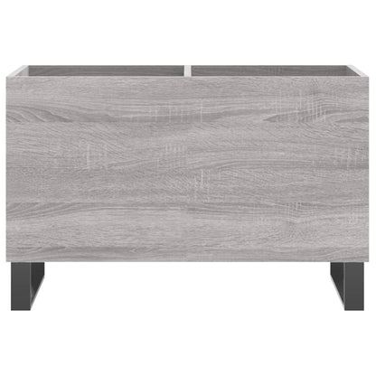 Record Cabinet Grey Sonoma 74.5x38x48 cm Engineered Wood