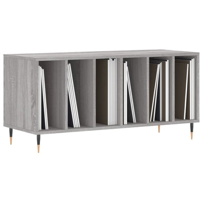 Record Cabinet Grey Sonoma 100x38x48 cm Engineered Wood