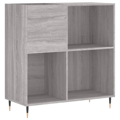 Record Cabinet Grey Sonoma 84.5x38x89 cm Engineered Wood