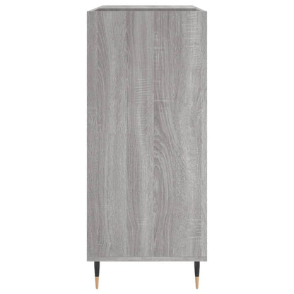 Record Cabinet Grey Sonoma 84.5x38x89 cm Engineered Wood