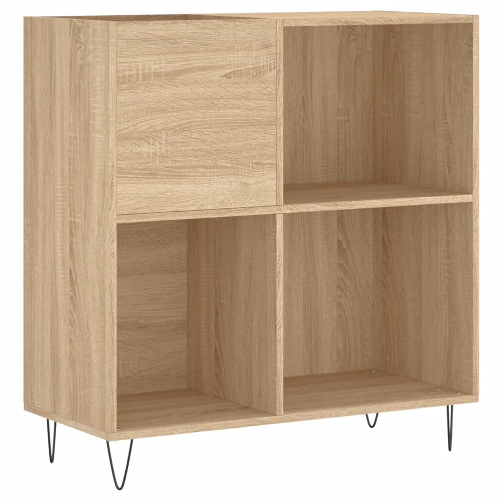 Record Cabinet Sonoma Oak 84.5x38x89 cm Engineered Wood