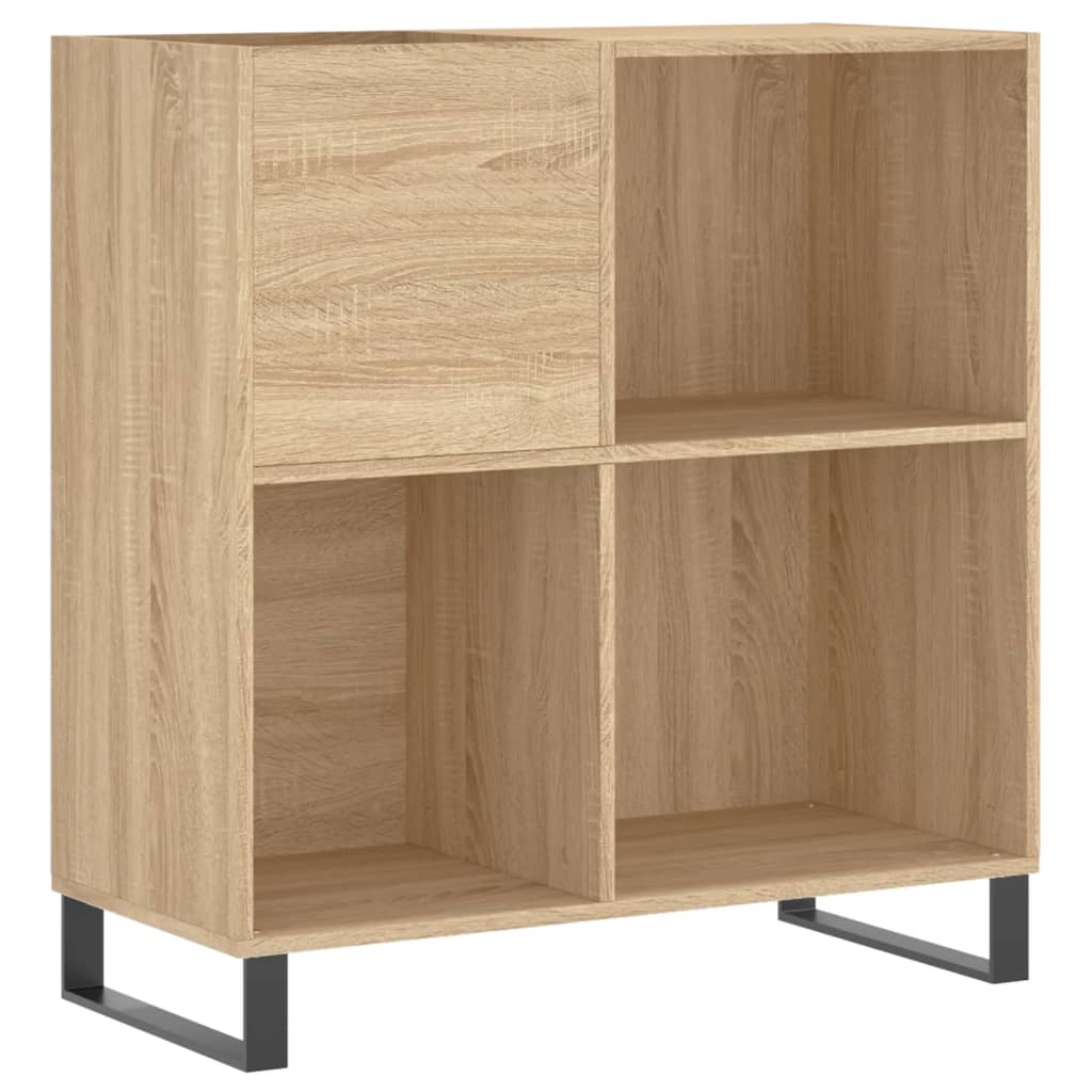 Record Cabinet Sonoma Oak 84.5x38x89 cm Engineered Wood