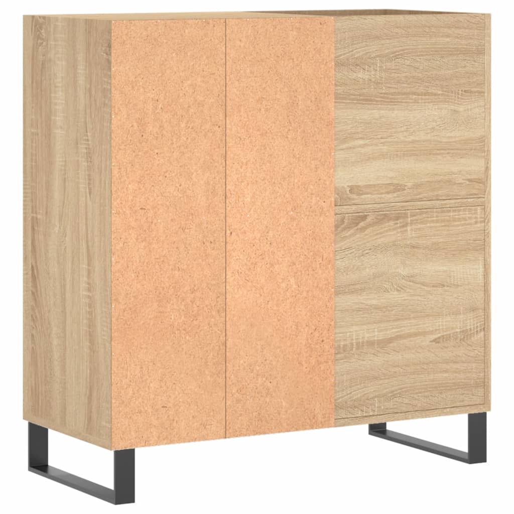 Record Cabinet Sonoma Oak 84.5x38x89 cm Engineered Wood