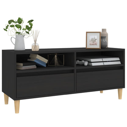 TV Cabinet Black 100x34.5x44.5 cm Engineered Wood