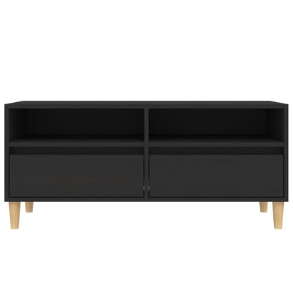 TV Cabinet Black 100x34.5x44.5 cm Engineered Wood