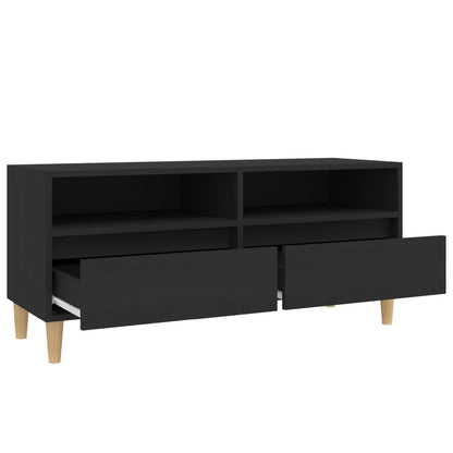 TV Cabinet Black 100x34.5x44.5 cm Engineered Wood