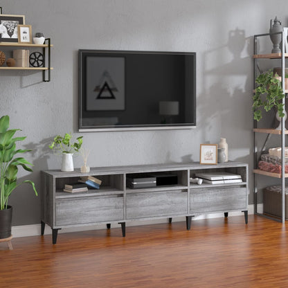 TV Cabinet Grey Sonoma 150x30x44.5 cm Engineered Wood