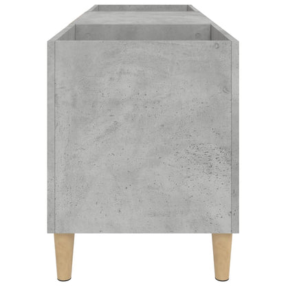 Record Cabinet Concrete Grey 121x38x48 cm Engineered Wood