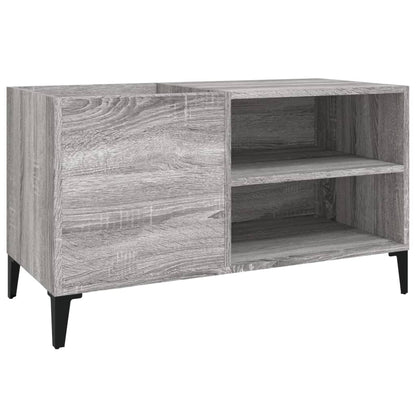 Record Cabinet Grey Sonoma 84.5x38x48 cm Engineered Wood