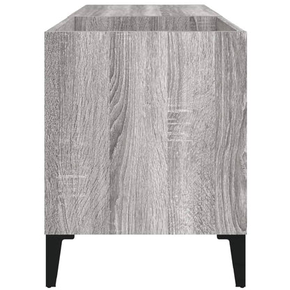 Record Cabinet Grey Sonoma 84.5x38x48 cm Engineered Wood