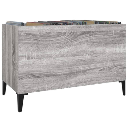 Record Cabinet Grey Sonoma 74.5x38x48 cm Engineered Wood