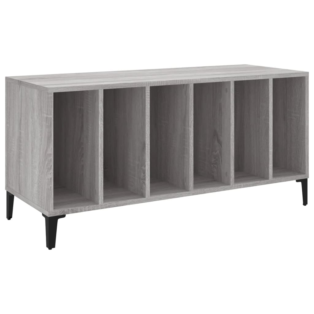 Record Cabinet Grey Sonoma 100x38x48 cm Engineered Wood