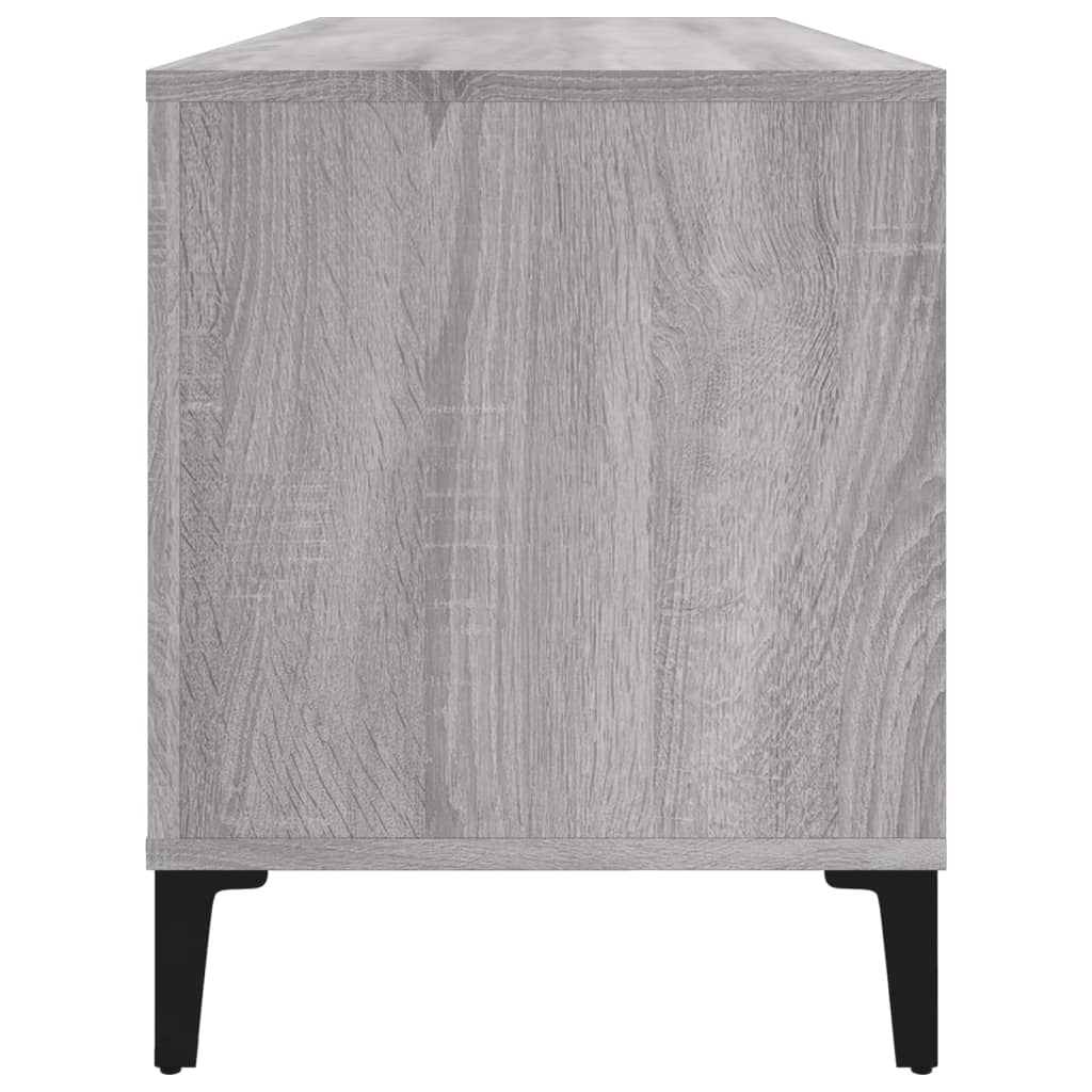 Record Cabinet Grey Sonoma 100x38x48 cm Engineered Wood