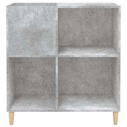 Record Cabinet Concrete Grey 84.5x38x89 cm Engineered Wood