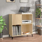 Record Cabinet Sonoma Oak 84.5x38x89 cm Engineered Wood