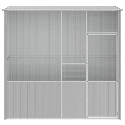 Bird Cage Grey 215x78x200 cm Galvanised Steel