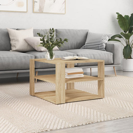 Coffee Table Sonoma Oak 59.5x59.5x40 cm Engineered Wood