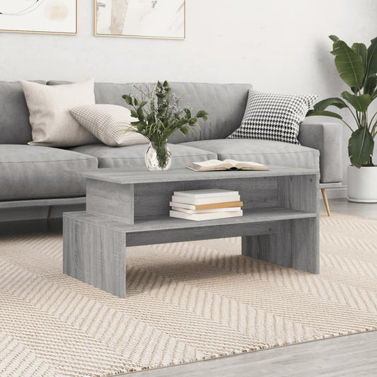 Coffee Table Grey Sonoma 90x55x42.5 cm Engineered Wood