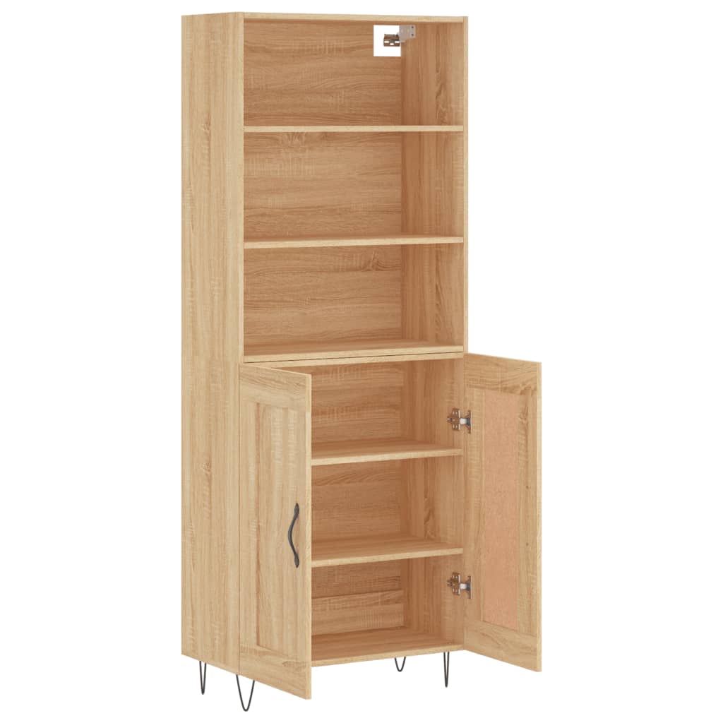 Highboard Sonoma Oak 69.5x34x180 cm Engineered Wood