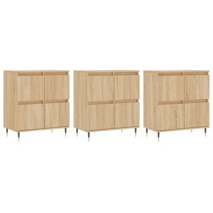 Sideboards 3 pcs Sonoma Oak Engineered Wood