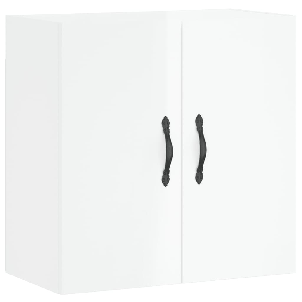 Wall Cabinet High Gloss White 60x31x60 cm Engineered Wood