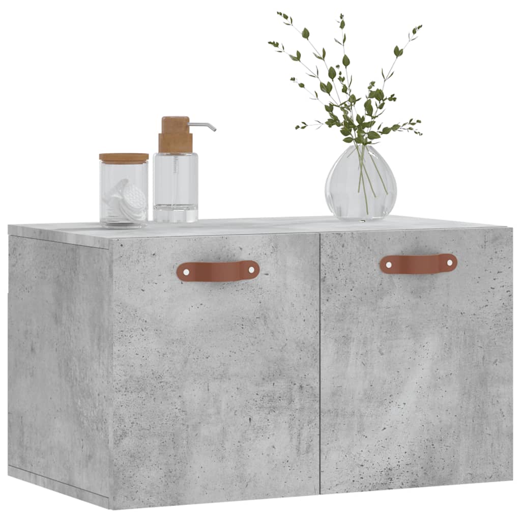 Wall Cabinet Concrete Grey 60x36.5x35 cm Engineered Wood