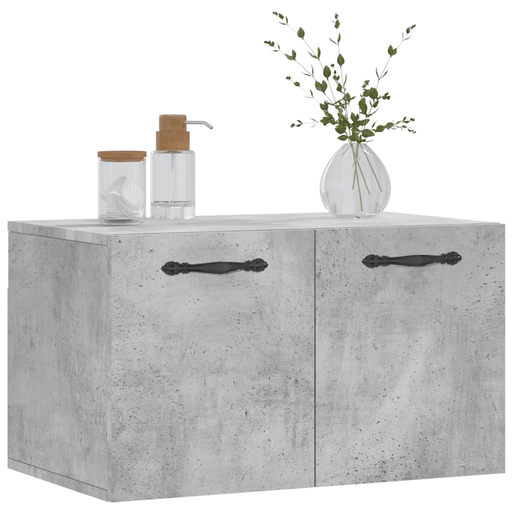 Wall Cabinet Concrete Grey 60x36.5x35 cm Engineered Wood