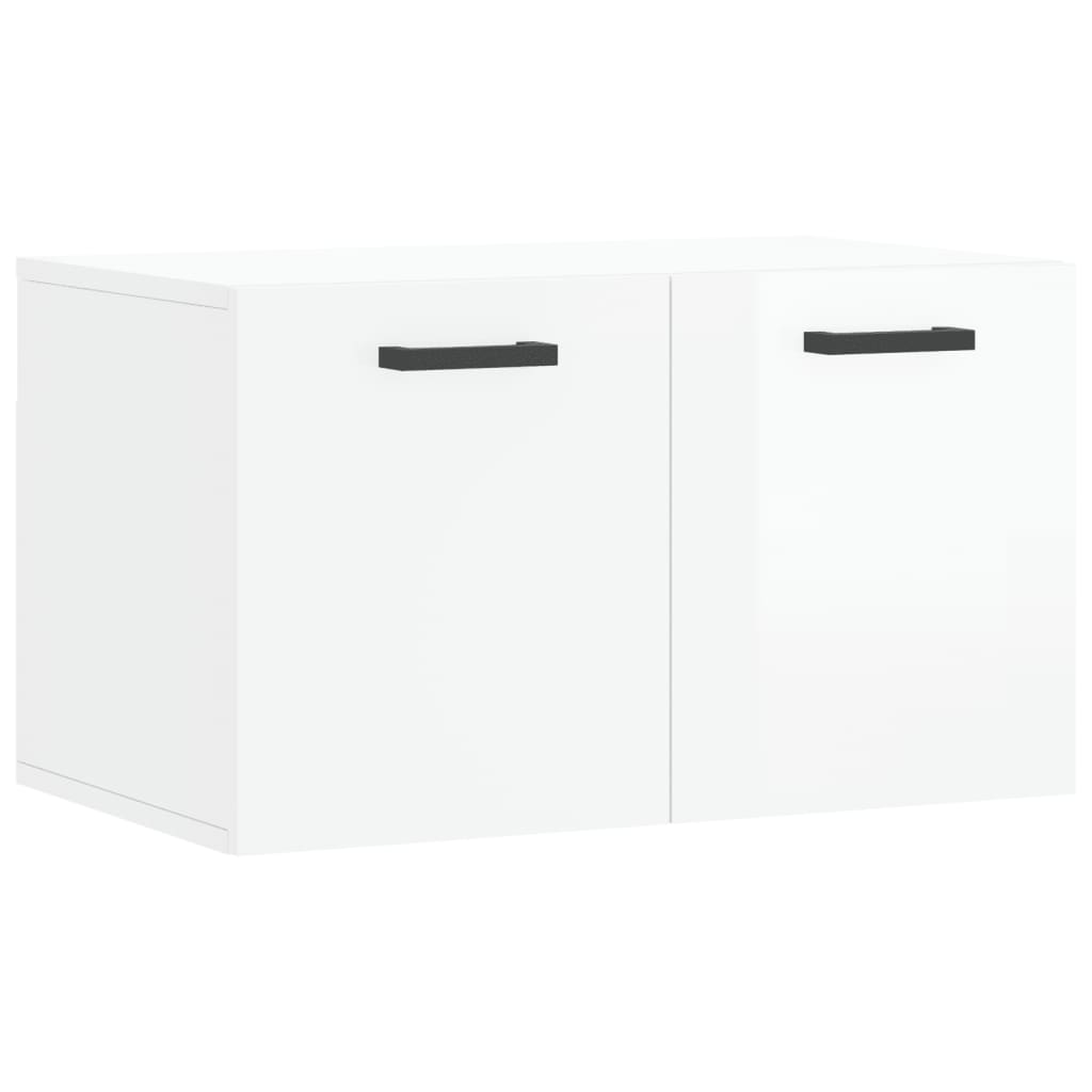 Wall Cabinet High Gloss White 60x36.5x35 cm Engineered Wood