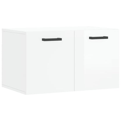 Wall Cabinet High Gloss White 60x36.5x35 cm Engineered Wood