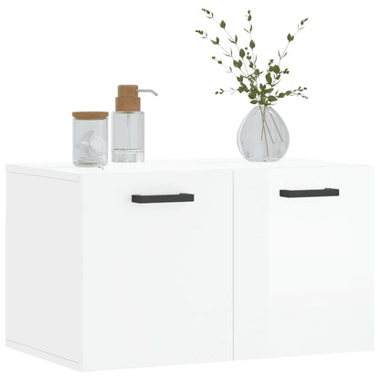 Wall Cabinet High Gloss White 60x36.5x35 cm Engineered Wood