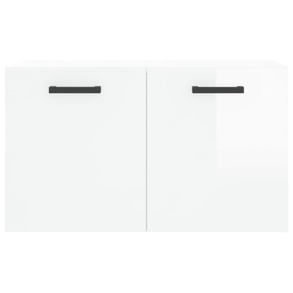 Wall Cabinet High Gloss White 60x36.5x35 cm Engineered Wood