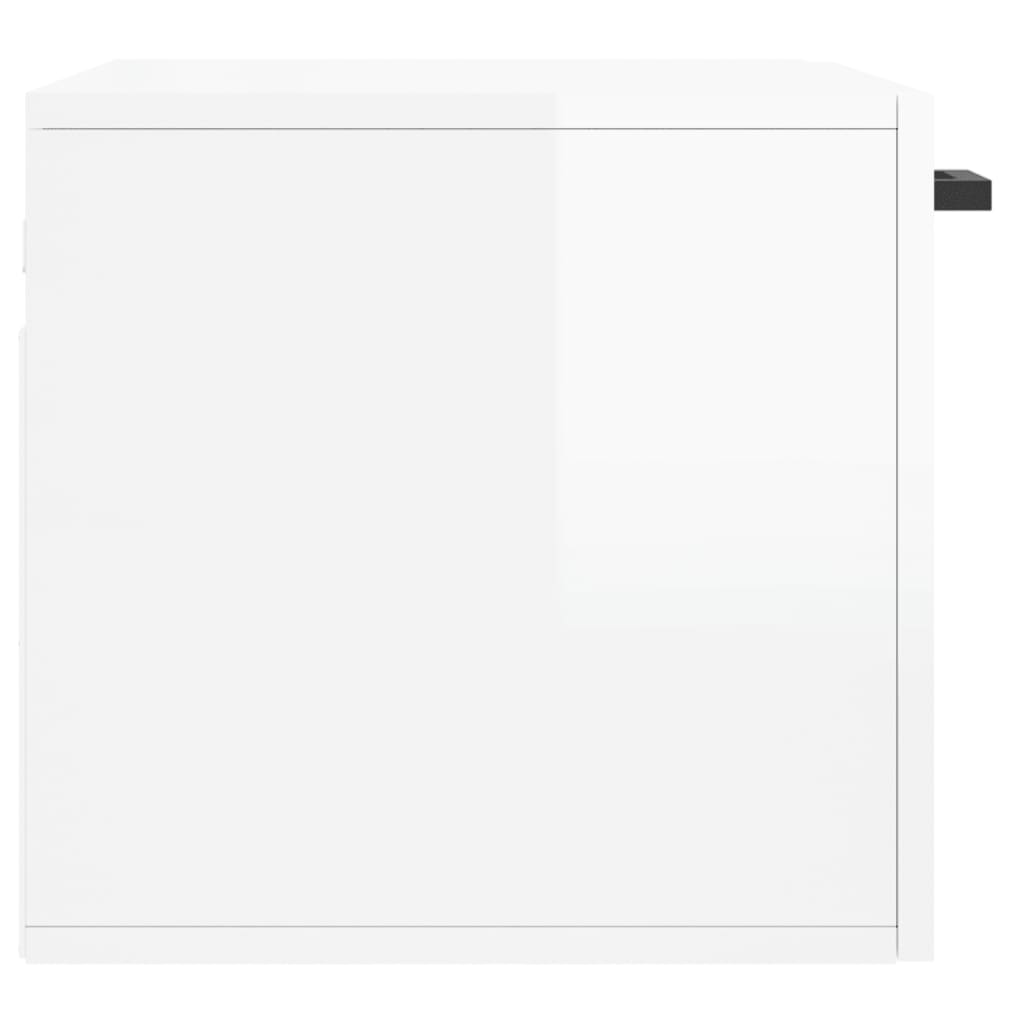 Wall Cabinet High Gloss White 60x36.5x35 cm Engineered Wood