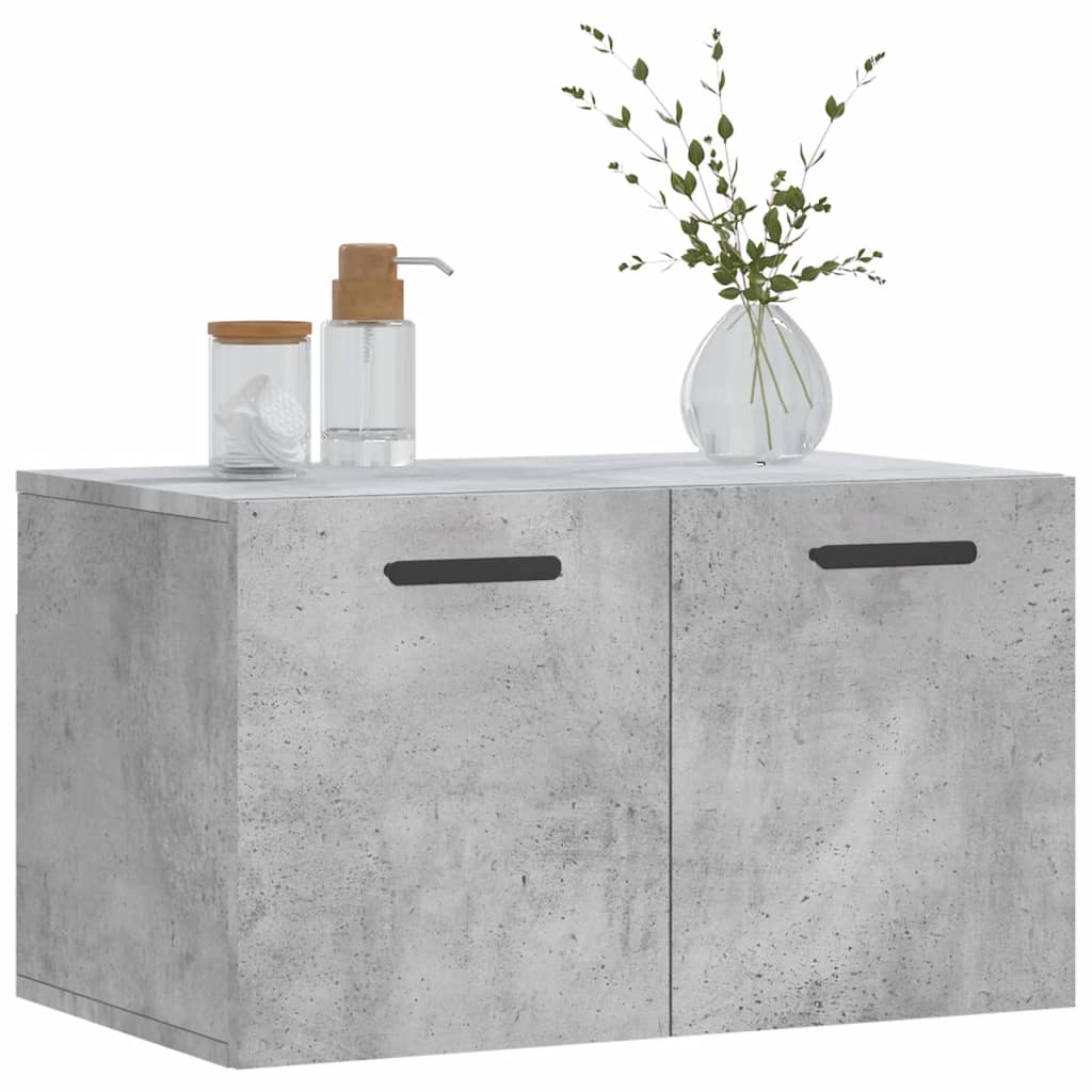 Wall Cabinet Concrete Grey 60x36.5x35 cm Engineered Wood