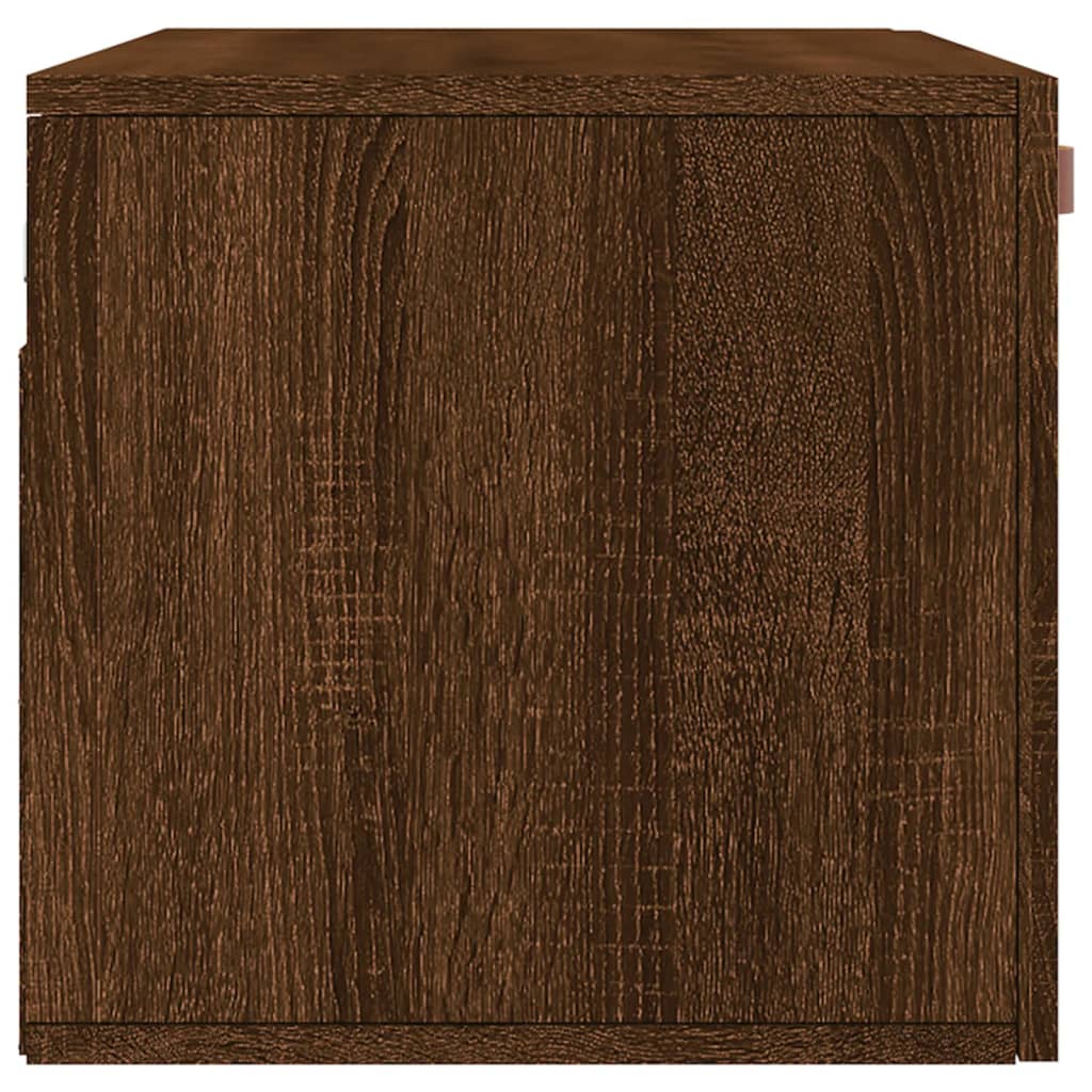 Wall Cabinet Brown Oak 80x36.5x35 cm Engineered Wood