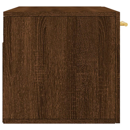 Wall Cabinet Brown Oak 80x36.5x35 cm Engineered Wood