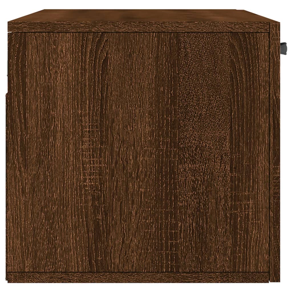 Wall Cabinet Brown Oak 80x36.5x35 cm Engineered Wood