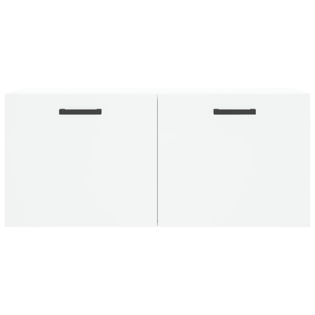 Wall Cabinet White 80x36.5x35 cm Engineered Wood