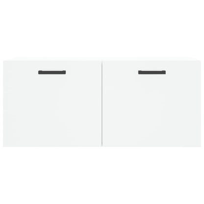 Wall Cabinet White 80x36.5x35 cm Engineered Wood