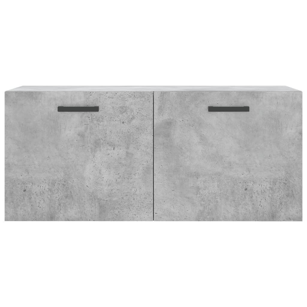 Wall Cabinet Concrete Grey 80x36.5x35 cm Engineered Wood