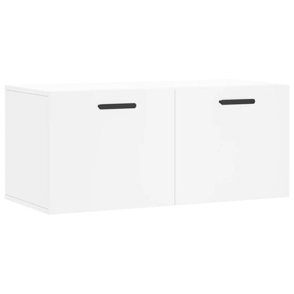 Wall Cabinet White 80x36.5x35 cm Engineered Wood