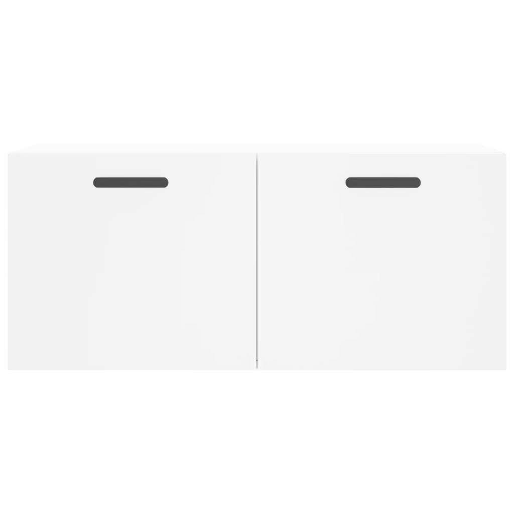 Wall Cabinet White 80x36.5x35 cm Engineered Wood