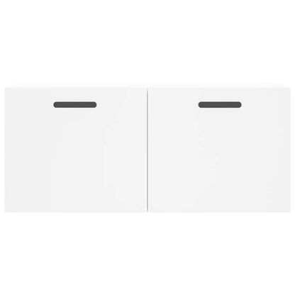 Wall Cabinet White 80x36.5x35 cm Engineered Wood