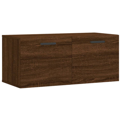 Wall Cabinet Brown Oak 80x36.5x35 cm Engineered Wood